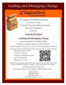 Join VT Richmond Center for a Lunch and Learn 